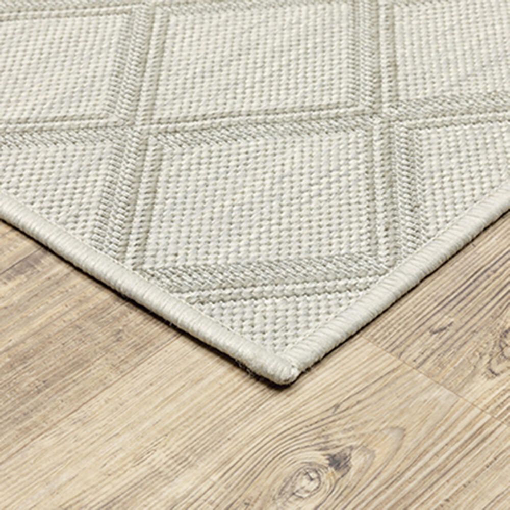 Oriental Weavers Portofino 5098W 9&#39;10&quot; x 12&#39;10&quot; Ivory Area Performance Rug, , large