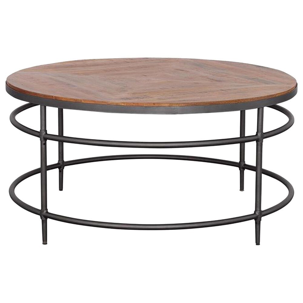 Linden Boulevard Turner Cocktail Table in Natural and Black, , large