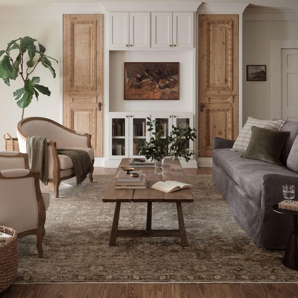 Magnolia Home Junie 3&#39;11&quot; x 5&#39;7&quot; Lagoon and Natural Area Rug, , large