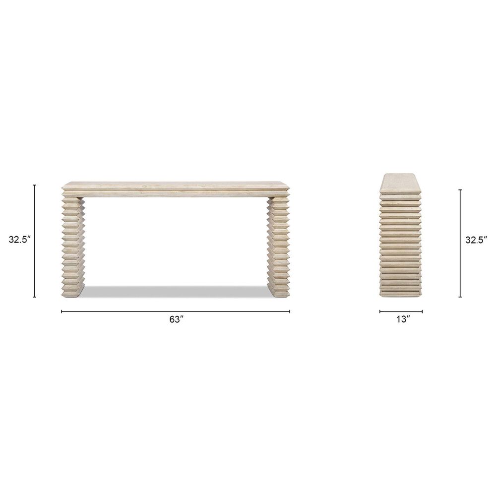 Jennifer Taylor Home Veda Console Table in Whitewashed Natural, , large