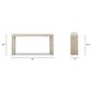 Jennifer Taylor Home Veda Console Table in Whitewashed Natural, , large