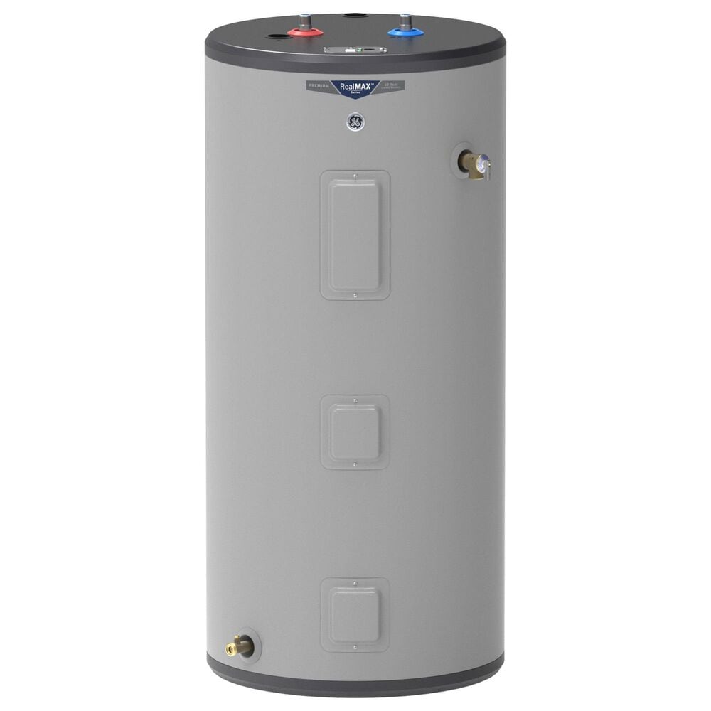 GE Appliances 50-Gallon Short Electric Water Heater in Gray, , large