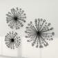 Maple and Jade 16", 20", 24" Wall Sculptures with Crystal in Polished Black (Set of 3), , large