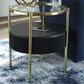 Ashley Nedman Accent End Table with Speaker in Black and Gold, , large