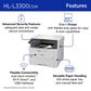 Brother HL-L3300CDW Wireless Digital Color Multi-Function Printer, , large