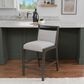 Linon Home Decor Skylar Counter Stool in Grey, , large