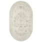 Rifle Paper Co Crafted by Cloth and Company Courtyard 2"3" x 3"9" Oval Lily Yellow and Multicolor Area Rug, , large