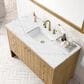 James Martin Vanities Hudson 48" Single Bathroom Vanity in Light Natural Oak with 3 cm Ethereal Noctis Quartz Top and Rectangular Sink, , large