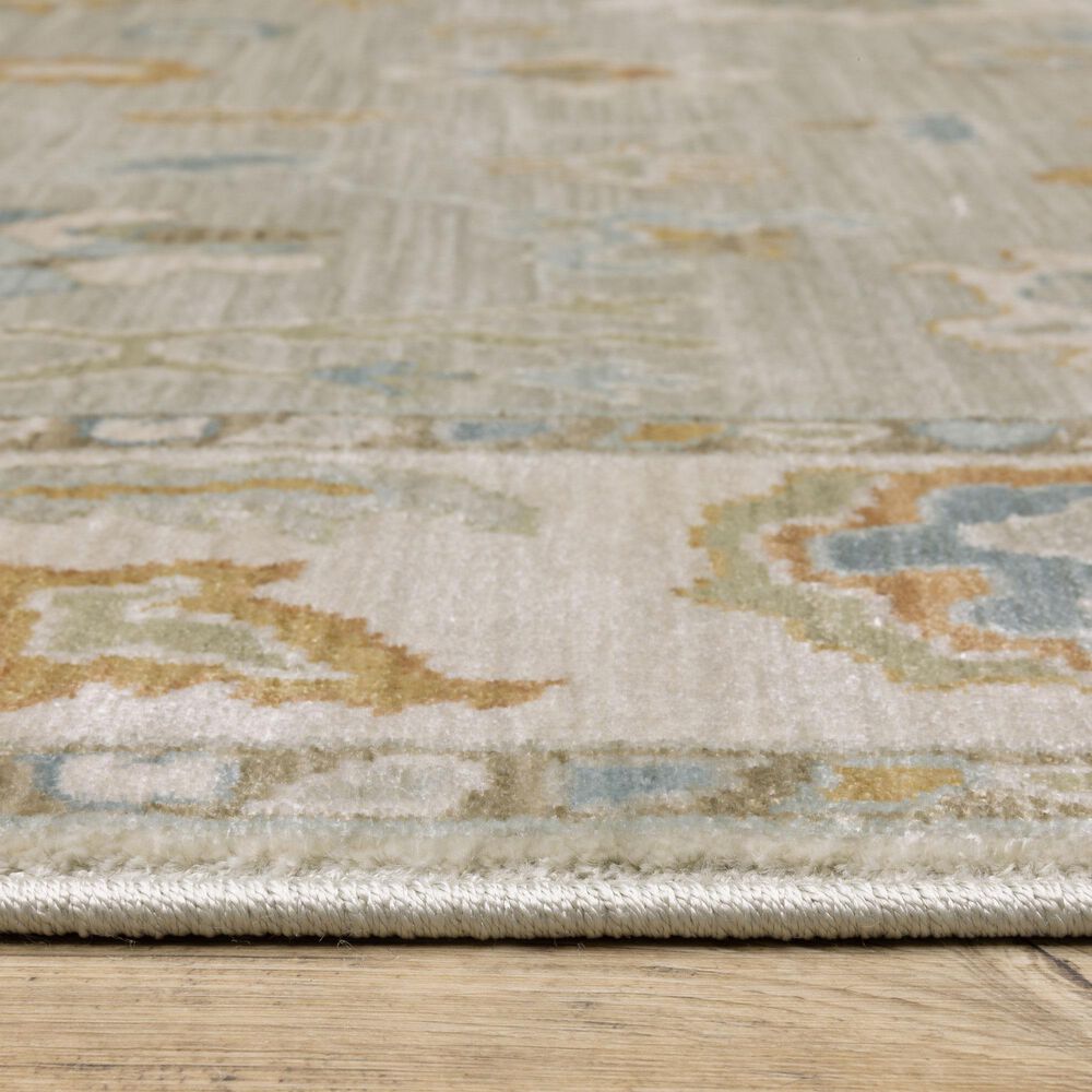 Oriental Weavers Maeve MAE11 Grey and Blue 2'3" x 7'6" Runner, , large
