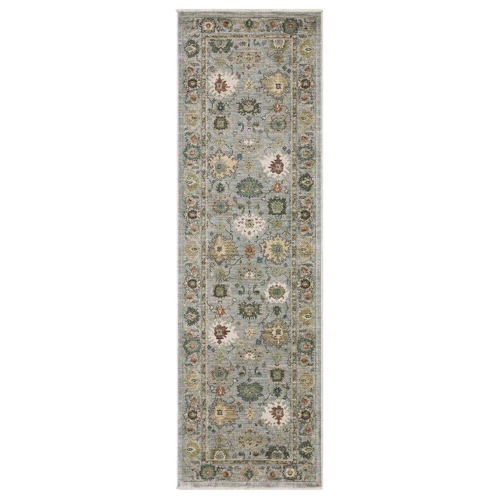 Oriental Weavers Eliana ELI03 Blue and Multicolor 2"3" x 7"6" Runner, , large