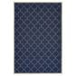 Oriental Weavers Marina Navy and Ivory 6"7" x 9"6" Indoor/Outdoor Area Rug, , large