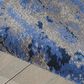 Nourison Twilight TWI22 12" x 15" Blue and Grey Area Rug, , large