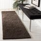 Safavieh August Shag 2"3" x 12" Brown Runner, , large