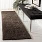 Safavieh August Shag 2"3" x 12" Brown Runner, , large