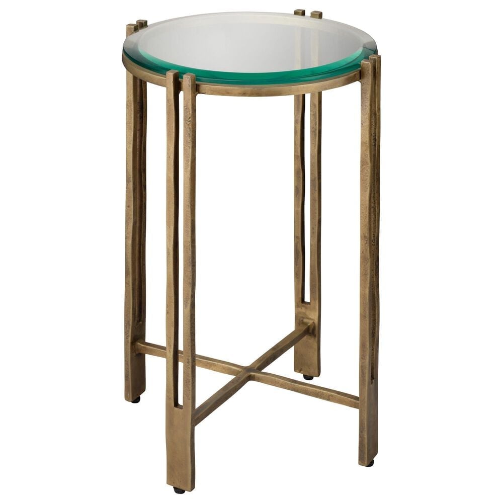 Jamie Young Garrison Side Table in Antique Brass, , large