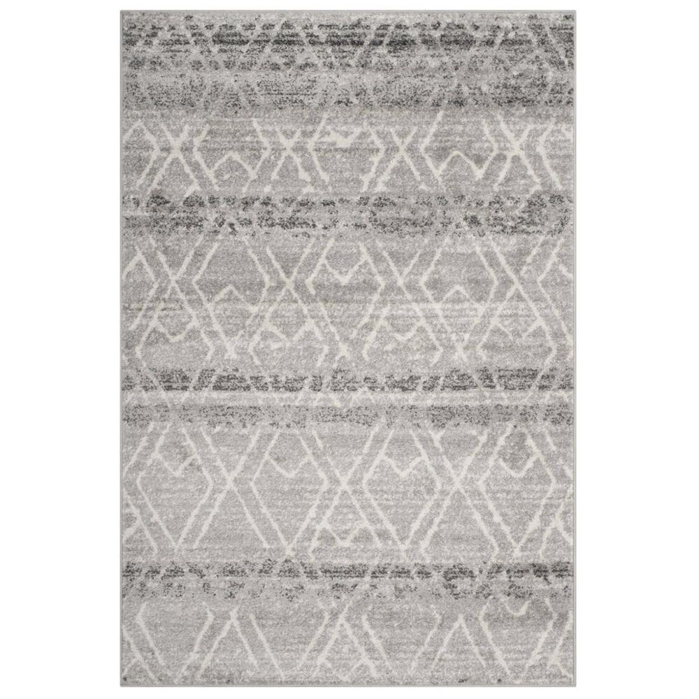 Safavieh Adirondack ADR124B 5&#39;1&quot; x 7&#39;6&quot; Silver and Ivory Area Rug, , large