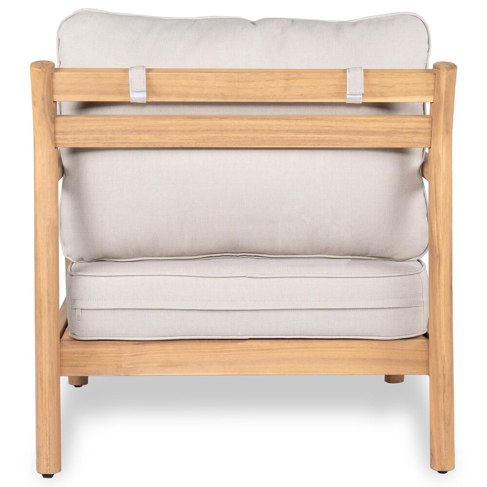 Hearth and Haven Outdoor Club Chair with Water-Resistant Cushion in Beige, , large