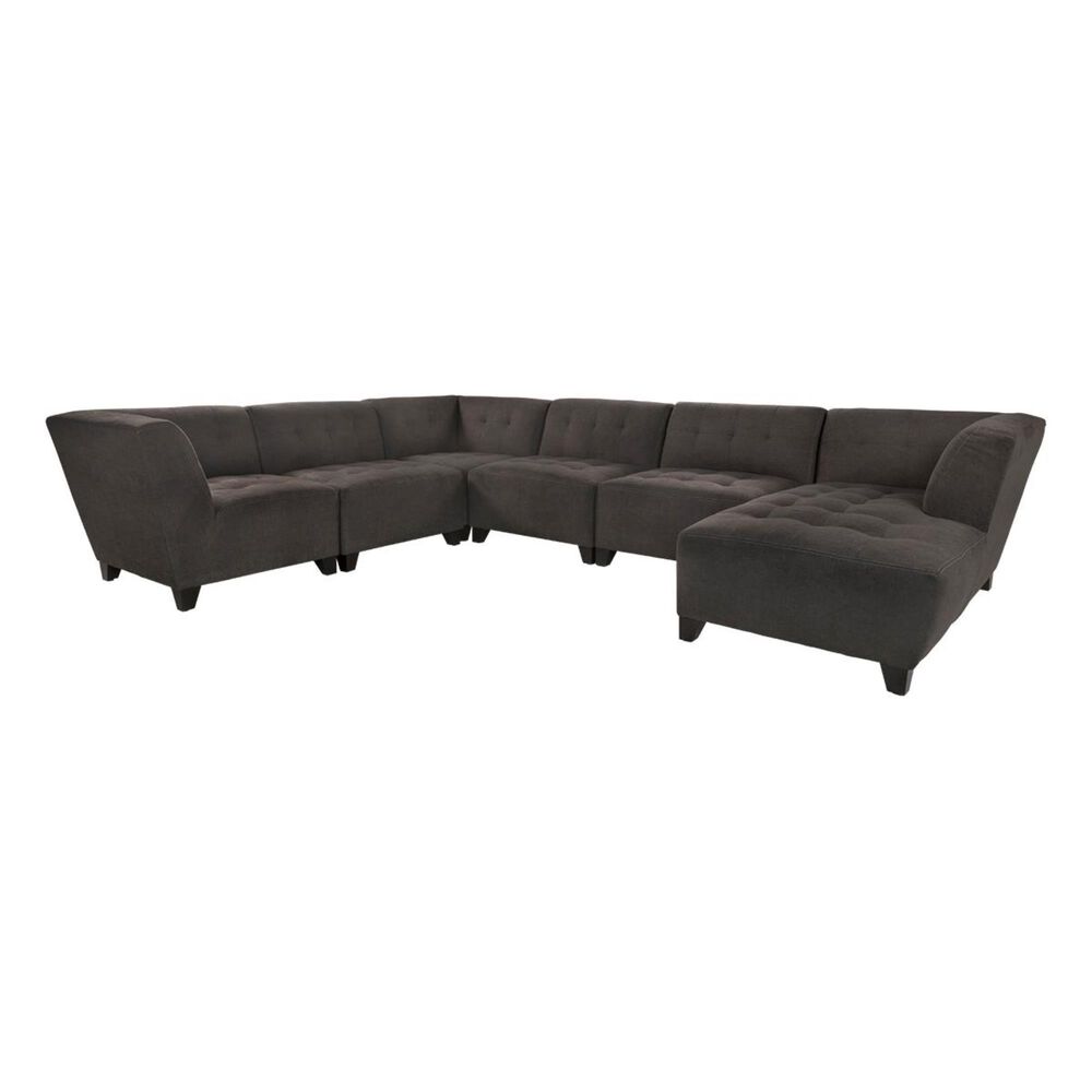 Jonathan Louis Belaire 6-Piece Modular U-Shaped Sectional in Caprice Granite, , large
