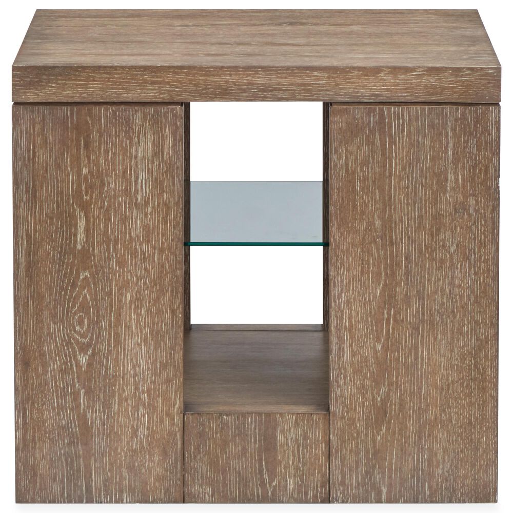 Nicolette Home Conway Rectangular End Table in Spiced Brown, , large