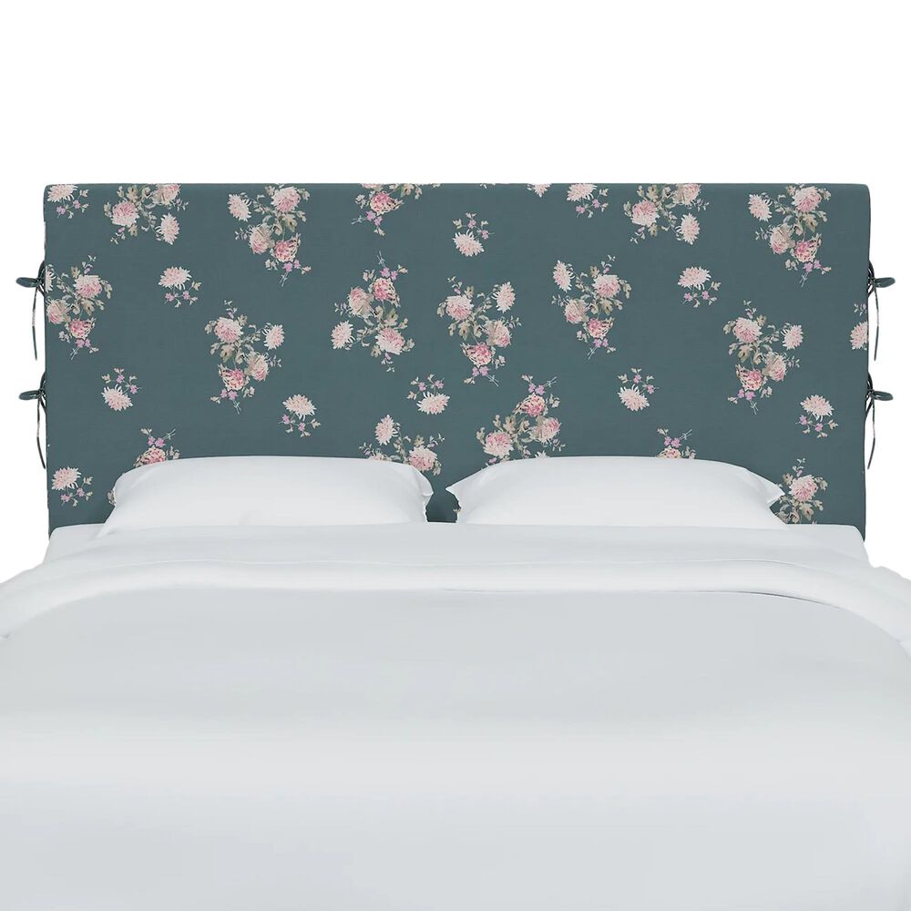 Rachel Ashwell Luella King Slipcover Headboard in Dancing Dahlia Emerald, , large