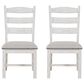 Ashley Valebeck Dining Chair Set of 2 in Beige and White, , large