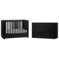 Eastern Shore Modena 2-Piece Classic Crib and Dresser Nursery Set in Midnight Blue, , large