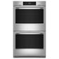 KitchenAid 2-Piece Kitchen Package with PrintShield Stainless Steel 30" Smart Double Wall Oven and Black 30" Electric Cooktop, , large