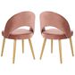 Safavieh Giani Dining Chair in Dusty Rose and Gold (Set of 2), , large