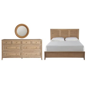 Universal Furniture Weekender 3-Piece Queen Panel Bedroom Set in Sand Dune and Natural, , large