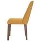 Ashley Lyncott Side Chair with Mustard Yellow Cushion in Brown, , large