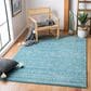 Safavieh Tulum Transitional 6" x 9" Turquoise and Ivory Area Rug, , large
