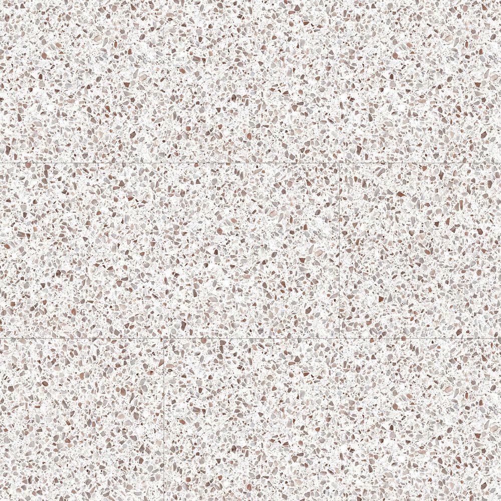 Fuzion SmartDrop Elite Alabaster Terrazzo 18" x 36" Luxury Vinyl Tile, , large