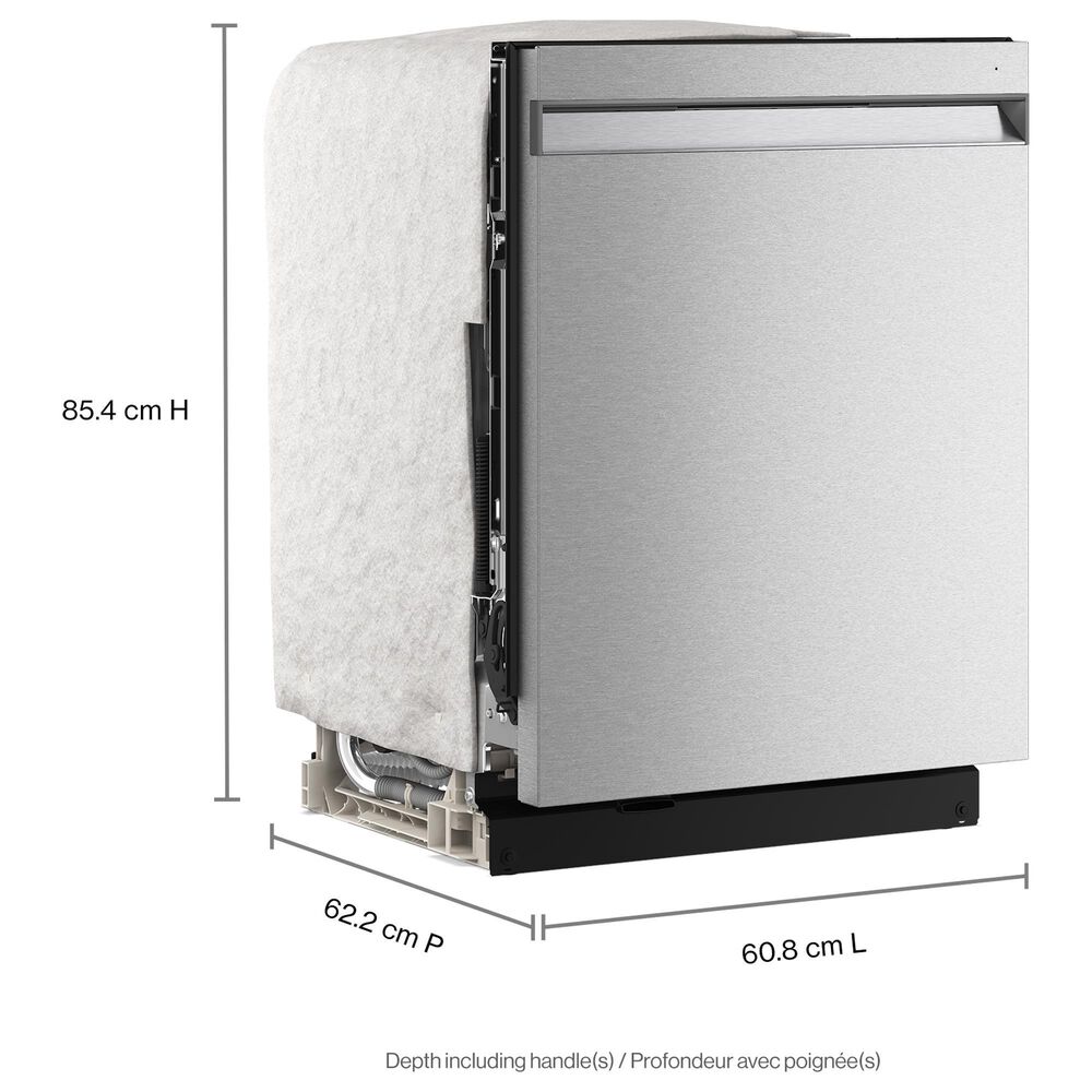 KitchenAid 24" Max Jets Third Rack Dishwasher with Advanced ProDry System, Pocket Handle and Ultra-bright LED Lighting in PrintShield Stainless, , large