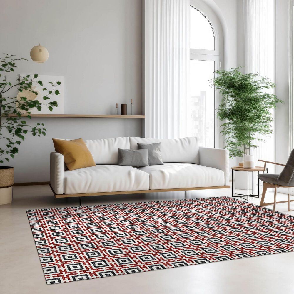 Dalyn Rug Company Marlo 5&#39; x 7&#39;6&quot; Red Indoor/Outdoor Area Rug, , large