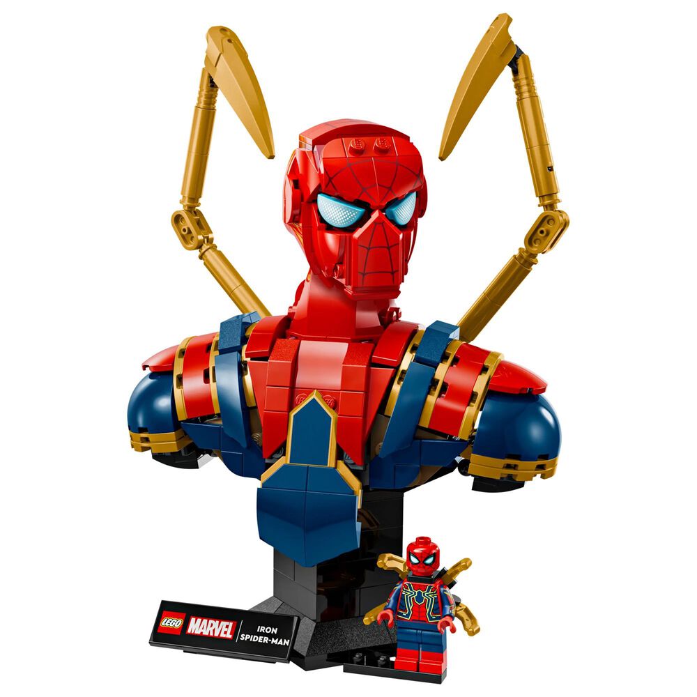 LEGO Marvel Iron Spider-Man Bust Building Set, , large