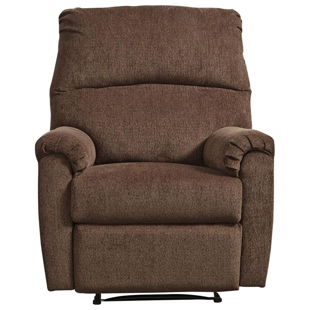 Ashley Nerviano Manual Zero Wall Recliner in Chocolate, , large