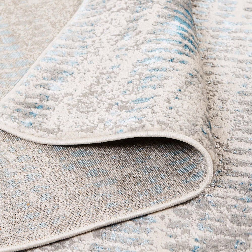 Feizy Azure 3402F 6&#39;7&quot; x 9&#39;6&quot; Blue and Gray Area Rug, , large