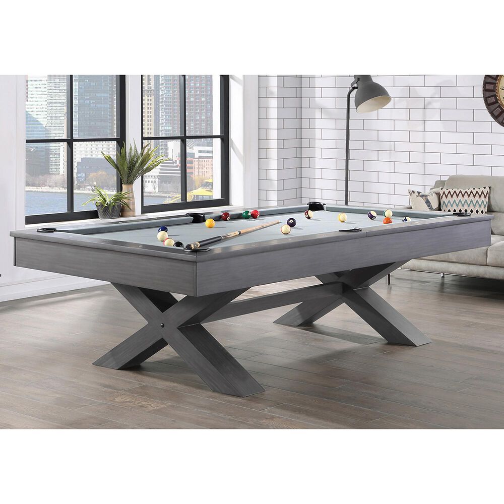 Imperial International Blake 8" Pool Table in Steel Grey, , large