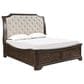 New Heritage Design Lyndhurst King Storage Bed in Walnut Brown, , large