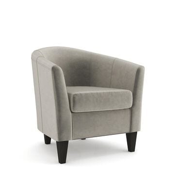 Overman International Corp Chantel Accent Chair in Chantel Pewter Velvet, , large