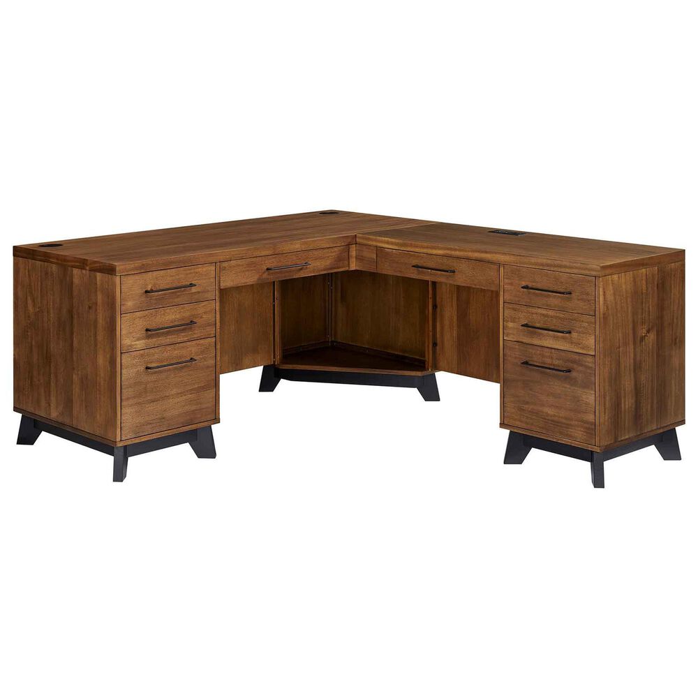 Wycliff Bay PEDASTAL L-DESK, , large