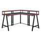 OSP Home Disruptor L-Shaped Gaming Desk in Black and Red, , large