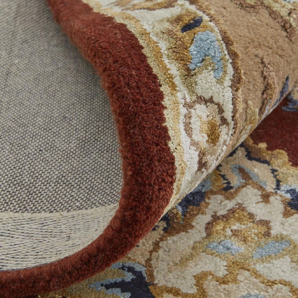 Feizy Prescott 8&#39; x 10&#39; Rust and Beige Area Rug, , large