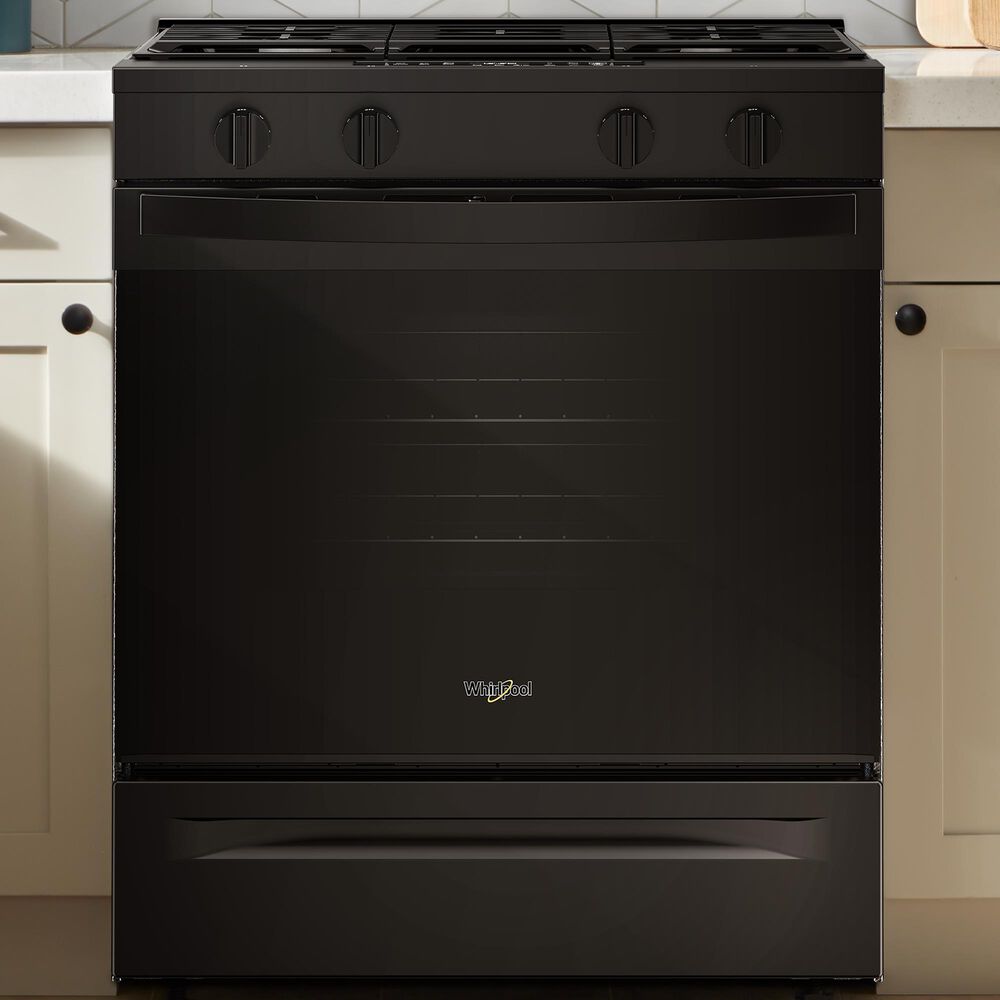Whirlpool 30" Gas Range in Black, , large