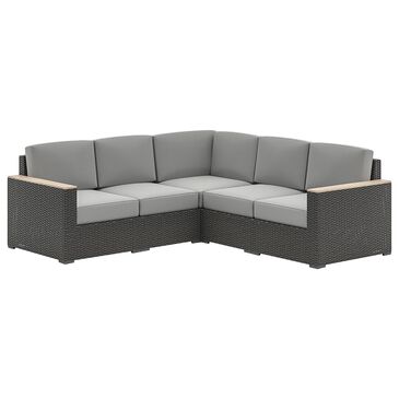 Homestyles Boca Raton Patio Sectional in Brown, , large