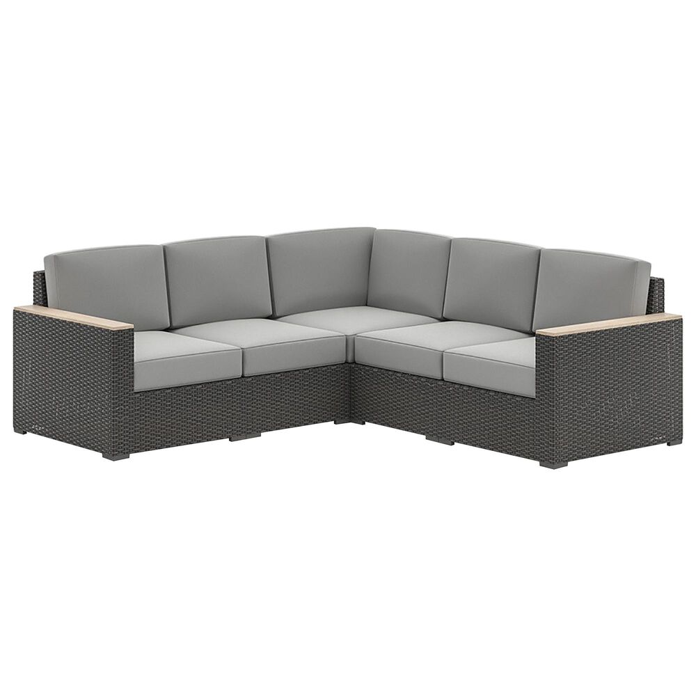 Homestyles Boca Raton Patio Sectional in Brown, , large