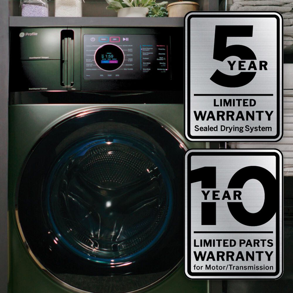 GE Profile 4.8 Cu. Ft. Smart Front Load Combo Washer/Dryer in Jade Green, , large