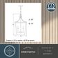Vaxcel Cottage Grove 5-Light Lantern in Matte Black, , large