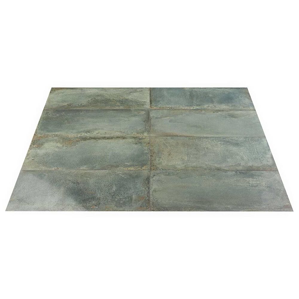 Soho Studio Angela Harris San Francisco Aquamarine 12" x 24" Semi-Polished Porcelain Tile, , large