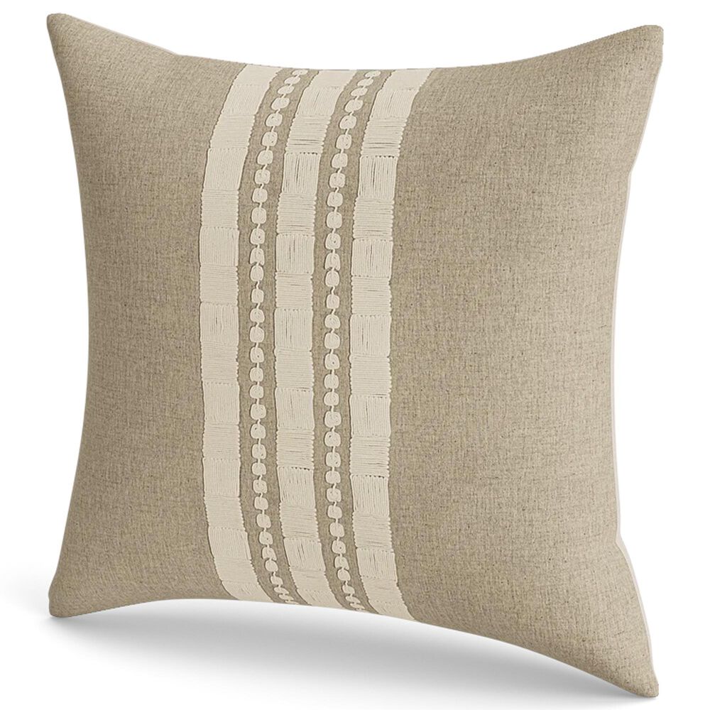 Ann Gish Echelon 24" x 24" Square Throw Pillow in Natural, , large